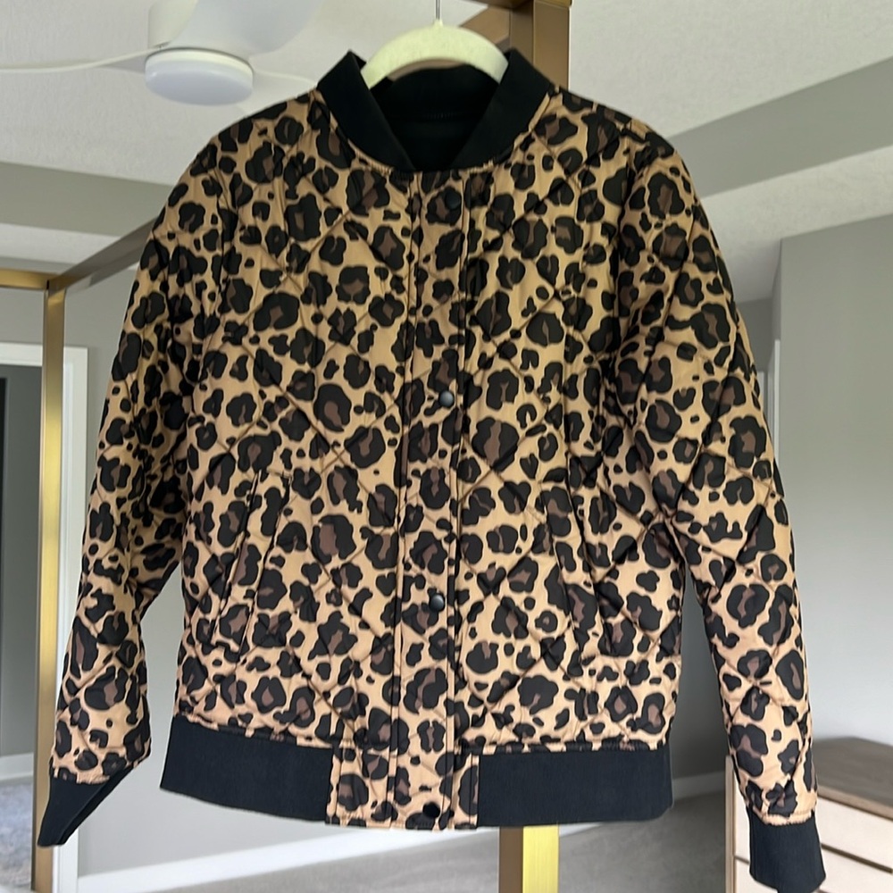 Leopard Bomber Jacket 🖤 reversible to black!